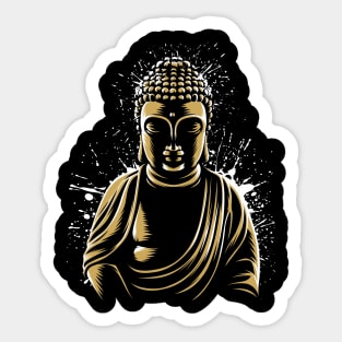 Gold Buda Sticker